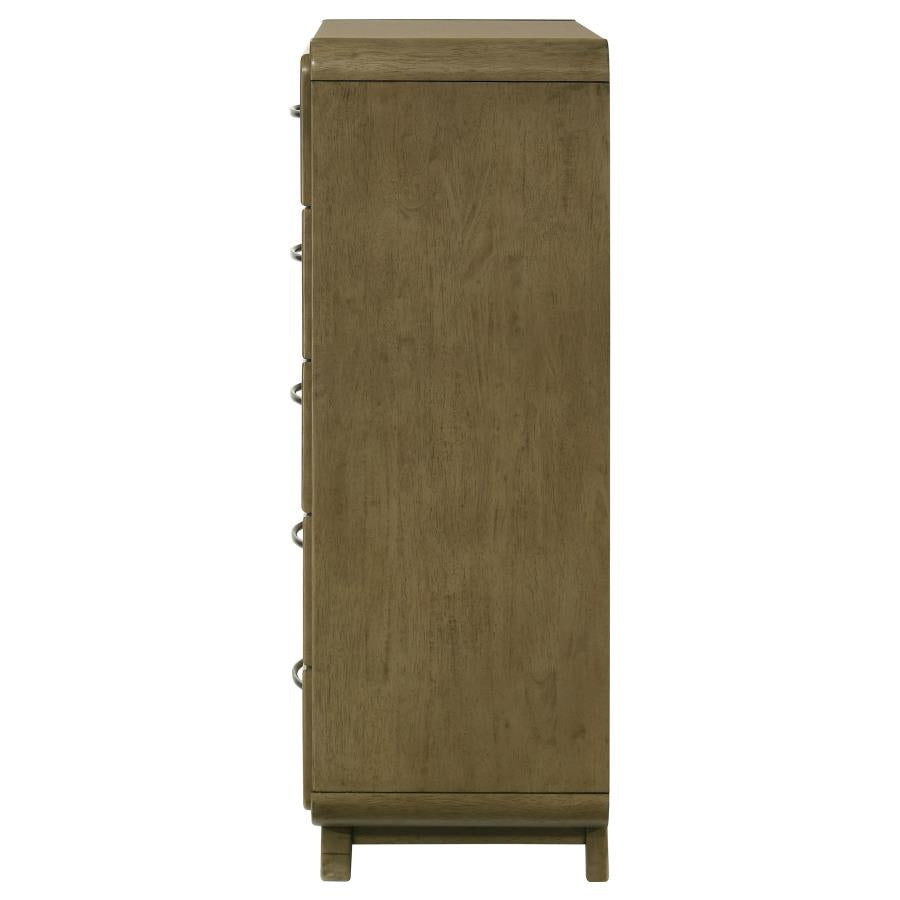 Amsbury 5-drawer Chest of Drawers Nutmeg-5