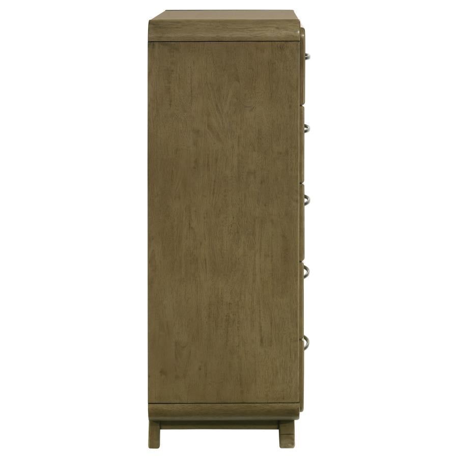 Amsbury 5-drawer Chest of Drawers Nutmeg-9