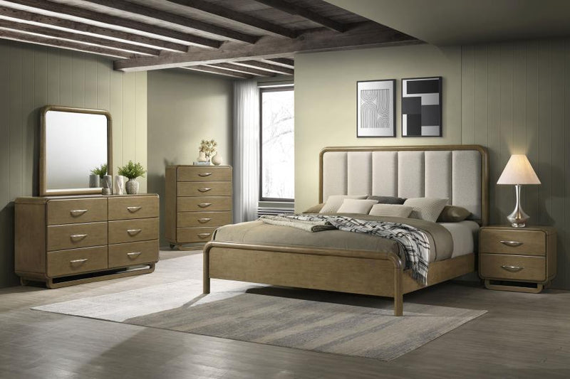 Amsbury 5-drawer Chest of Drawers Nutmeg-zoom-