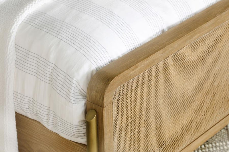 Arini Rattan Eastern King Panel Bed Sand Wash and Natural-zoom-
