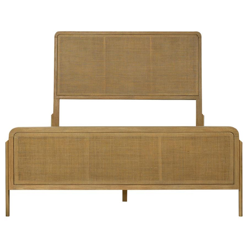 Arini 5-piece Queen Bedroom Set Sand Wash and Natural Cane-zoom-