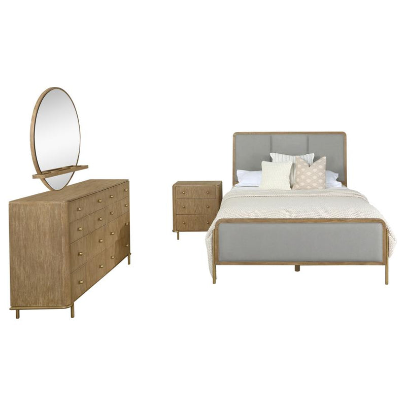 Arini 4-piece Eastern King Bedroom Set Sand Wash and Grey-zoom-