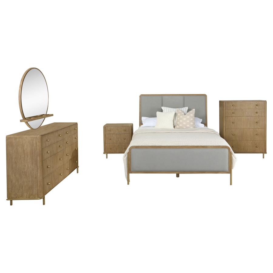 Arini 5-piece Eastern King Bedroom Set Sand Wash and Grey-2