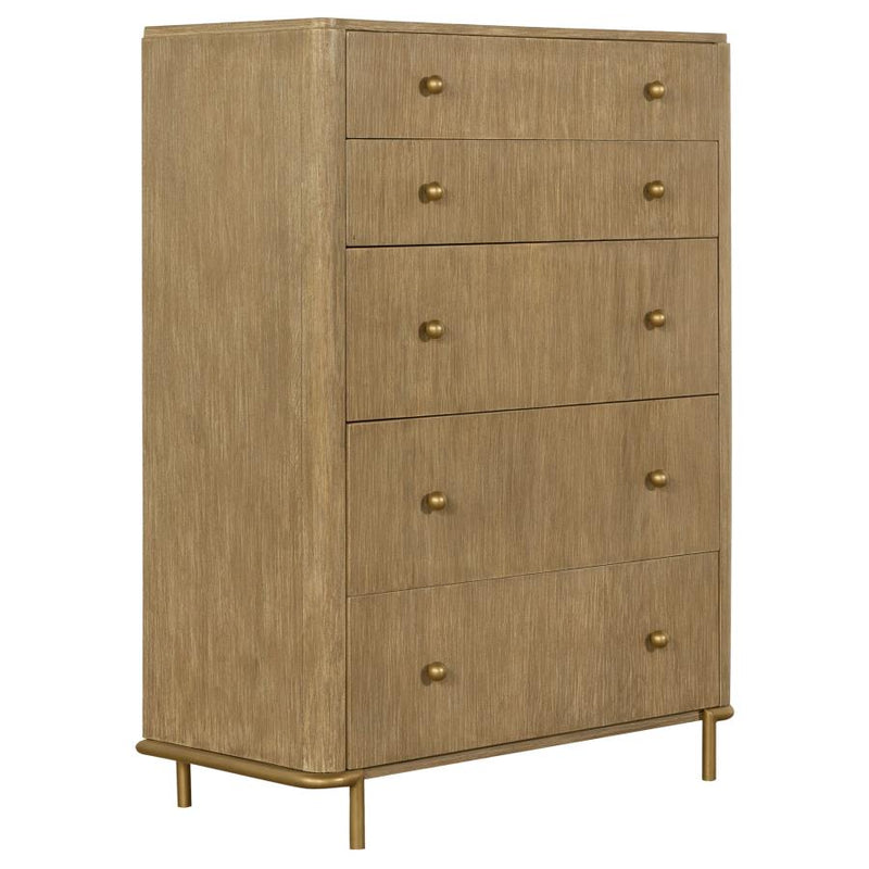 Arini 5-piece Eastern King Bedroom Set Cream and Sand Wash-zoom-