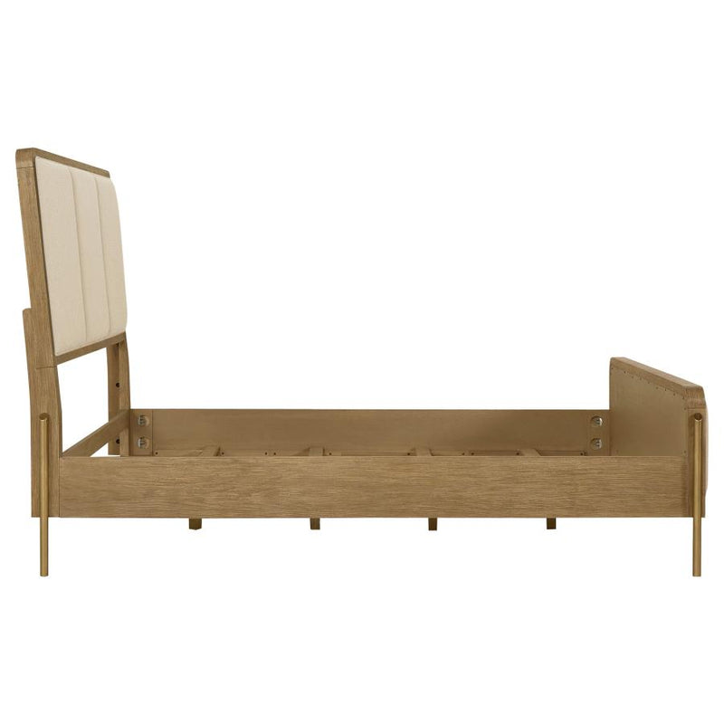 Arini 56-inch Eastern King Panel Bed Cream and Sand Wash-zoom-