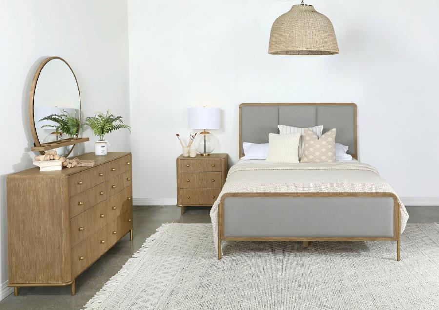 Arini 4-piece Queen Bedroom Set Sand Wash and Grey-zoom-1