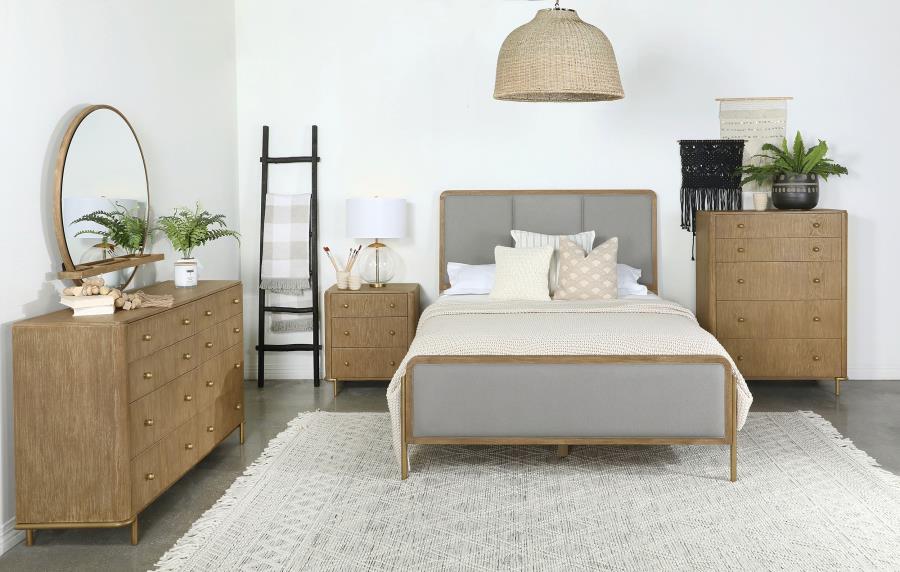 Arini 5-piece Queen Bedroom Set Sand Wash and Grey-zoom-1
