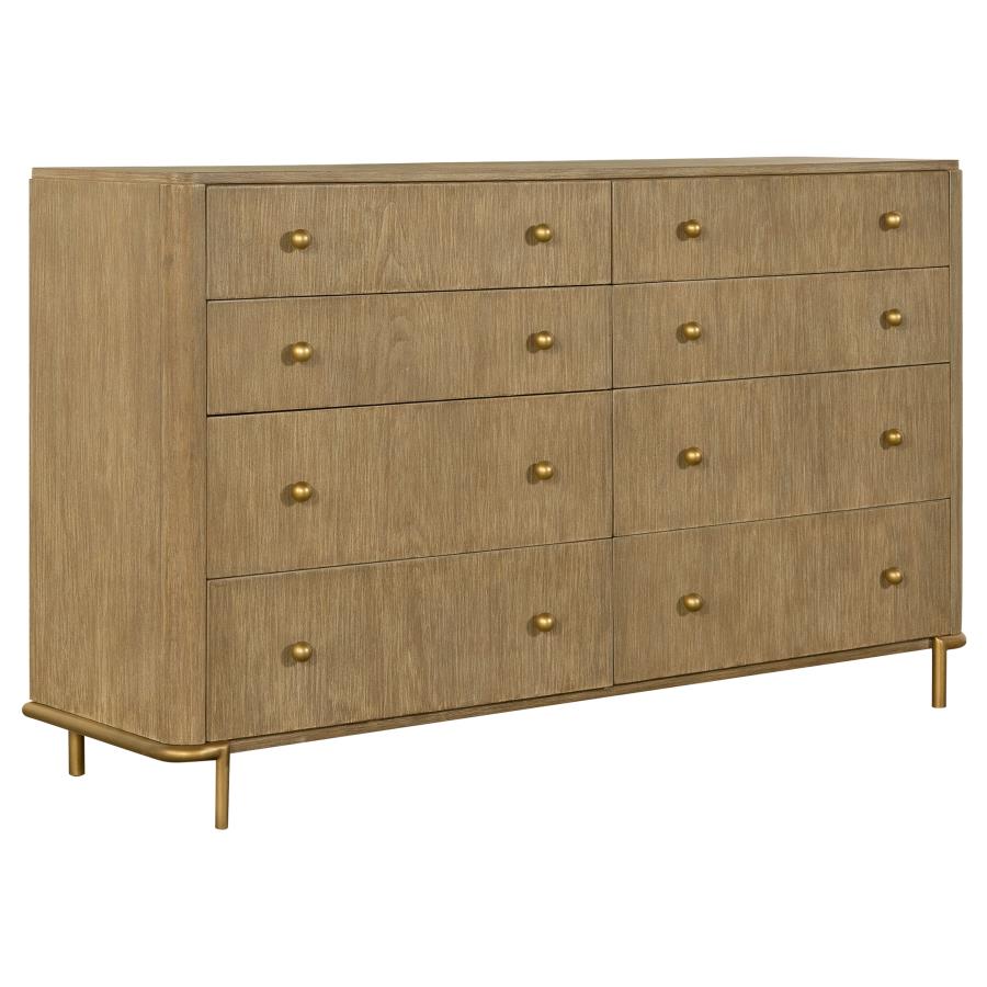 Arini 5-piece Queen Bedroom Set Cream and Sand Wash-7