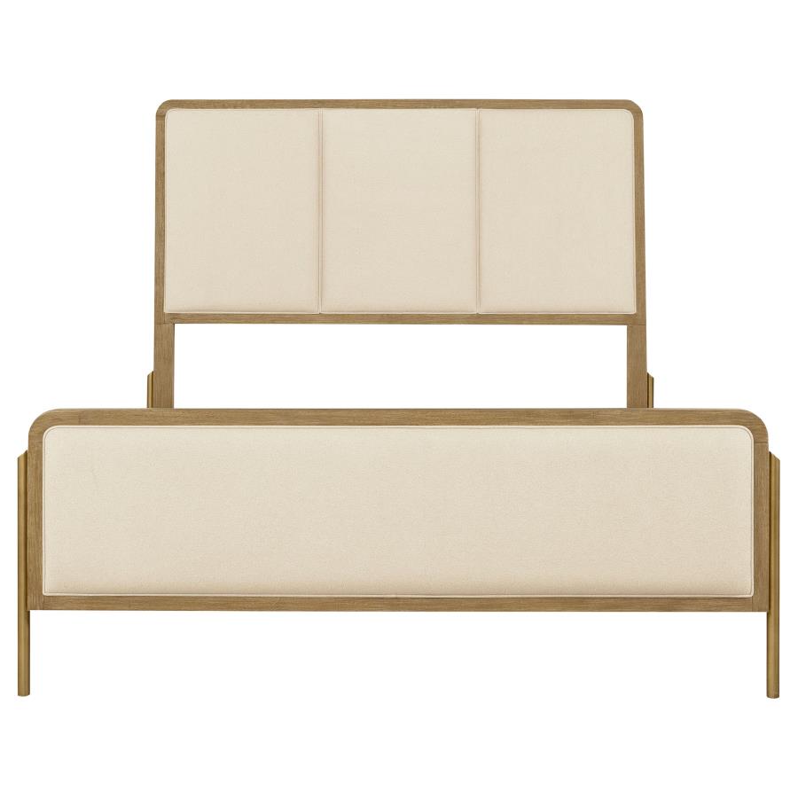 Arini 56-inch Queen Panel Bed Cream and Sand Wash-zoom-3