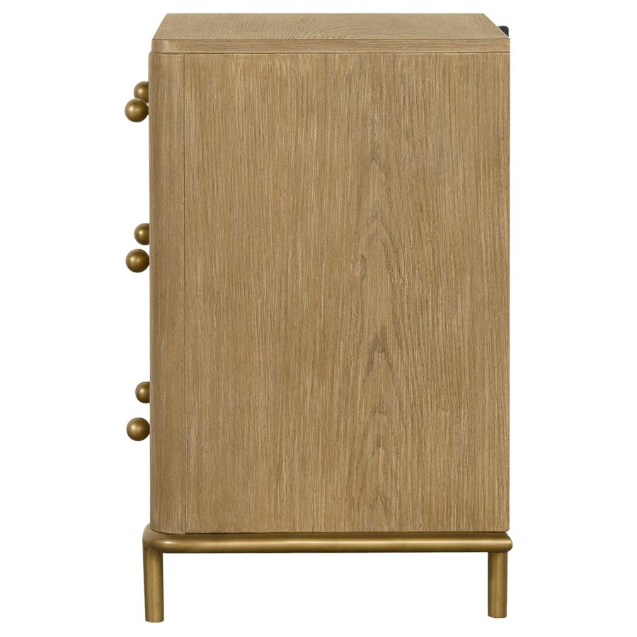 Arini 3-drawer Nightstand Sand Wash-5