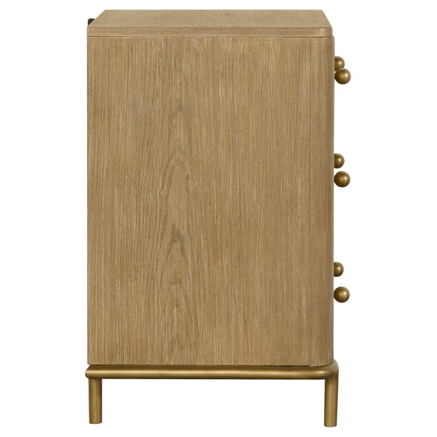 Arini 3-drawer Nightstand Sand Wash-zoom-9