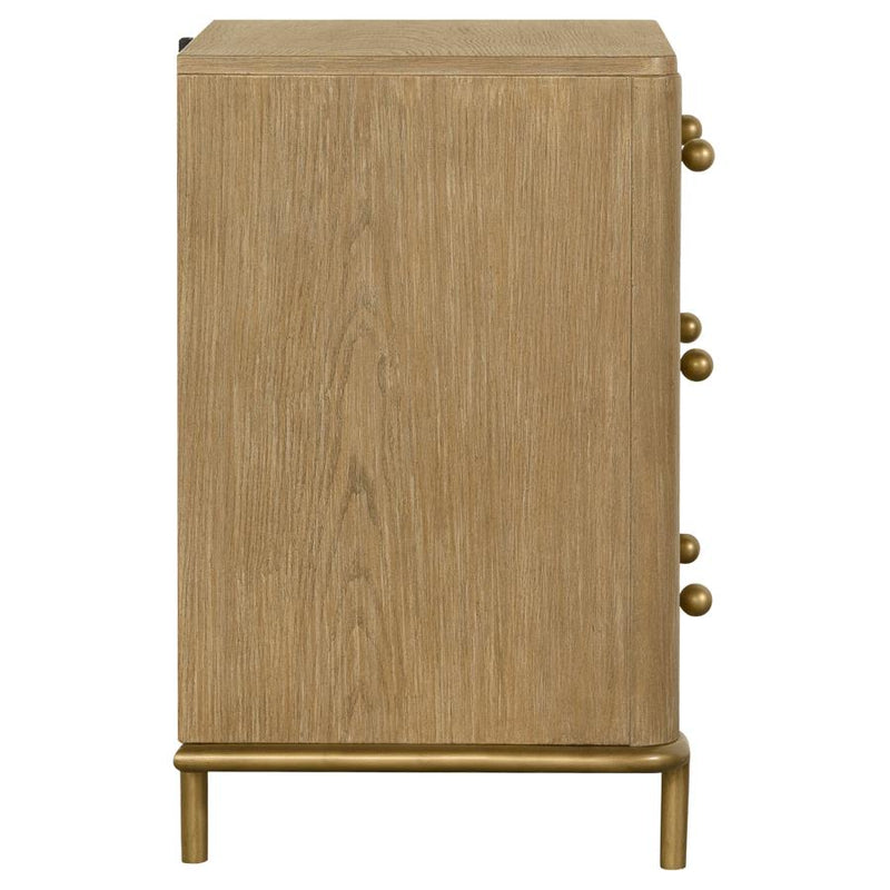 Arini 3-drawer Nightstand Sand Wash-zoom-