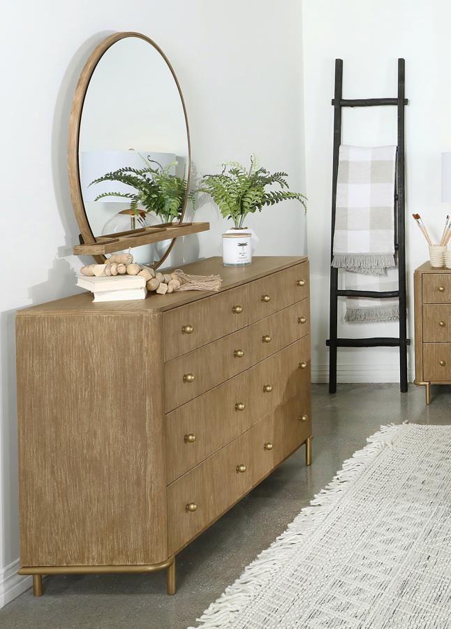 Arini 8-drawer Dresser with Mirror Sand Wash-2