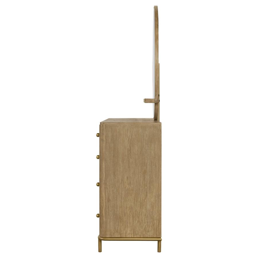 Arini 8-drawer Dresser with Mirror Sand Wash-zoom-5