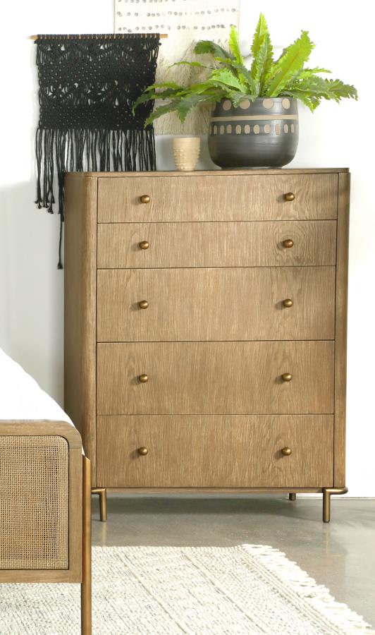 Arini 5-drawer Bedroom Chest Sand Wash-2