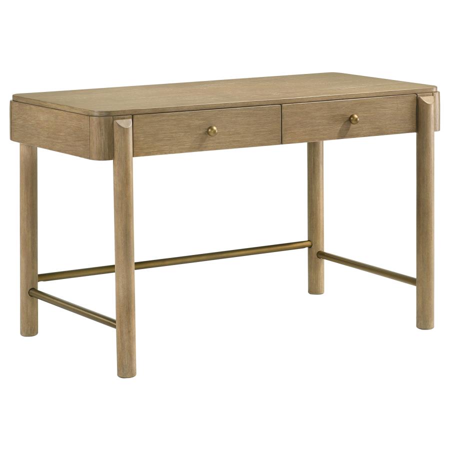 Arini 2-piece Makeup Vanity Table and Mirror Set Sand Wash-3