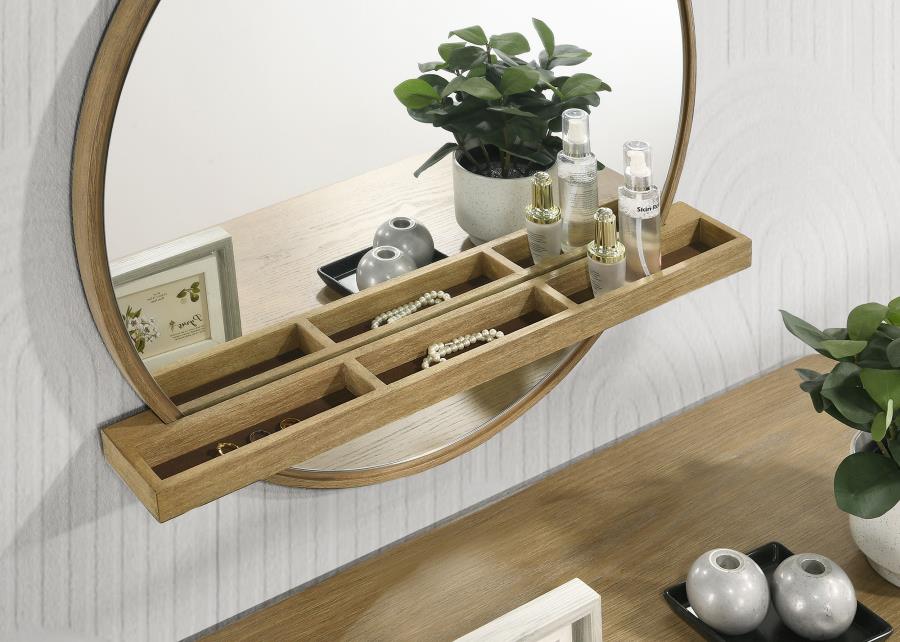 Arini 2-piece Makeup Vanity Table and Mirror Set Sand Wash-zoom-8