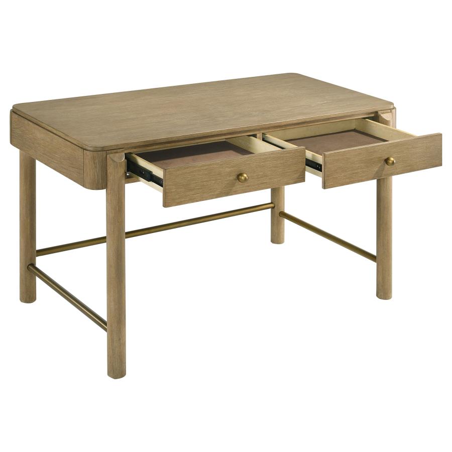 Arini 2-drawer Vanity Desk Makeup Table Sand Wash-3
