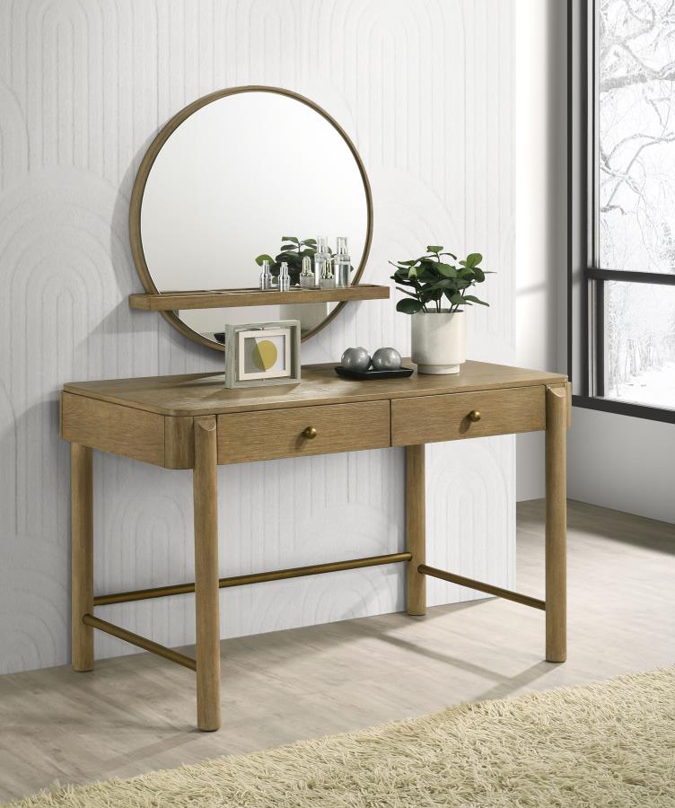 Arini 2-drawer Vanity Desk Makeup Table Sand Wash-zoom-10