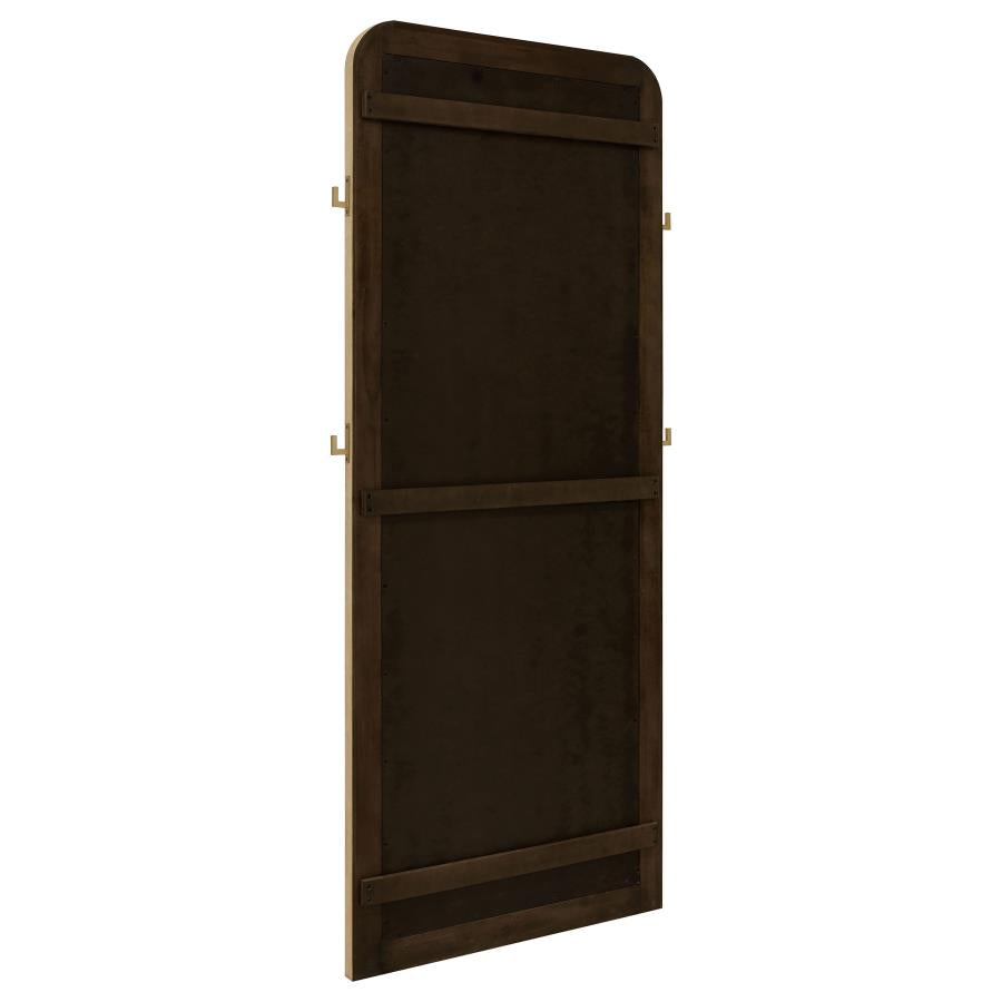Arini Cane Weave Full Length Standing Floor Mirror Sand Wash-6