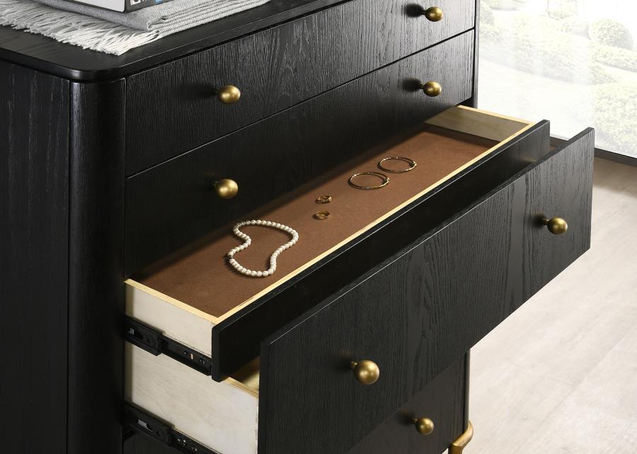 Arini 5-piece Queen Bedroom Set Black and Natural-zoom-14