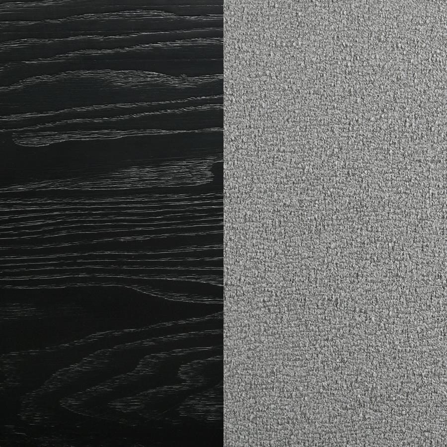 Arini Upholstered Eastern King Panel Bed Black and Grey-zoom-9