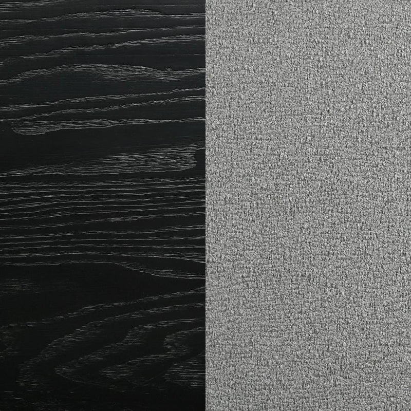 Arini Upholstered Eastern King Panel Bed Black and Grey-zoom-