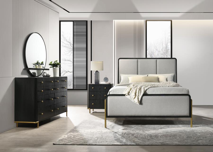Arini 4-piece Queen Bedroom Set Black and Grey-1