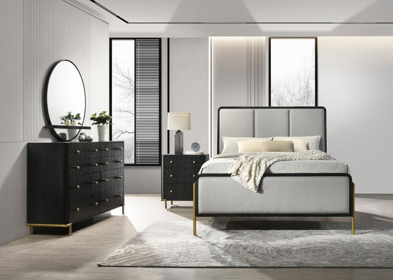 Arini 4-piece Queen Bedroom Set Black and Grey-zoom-