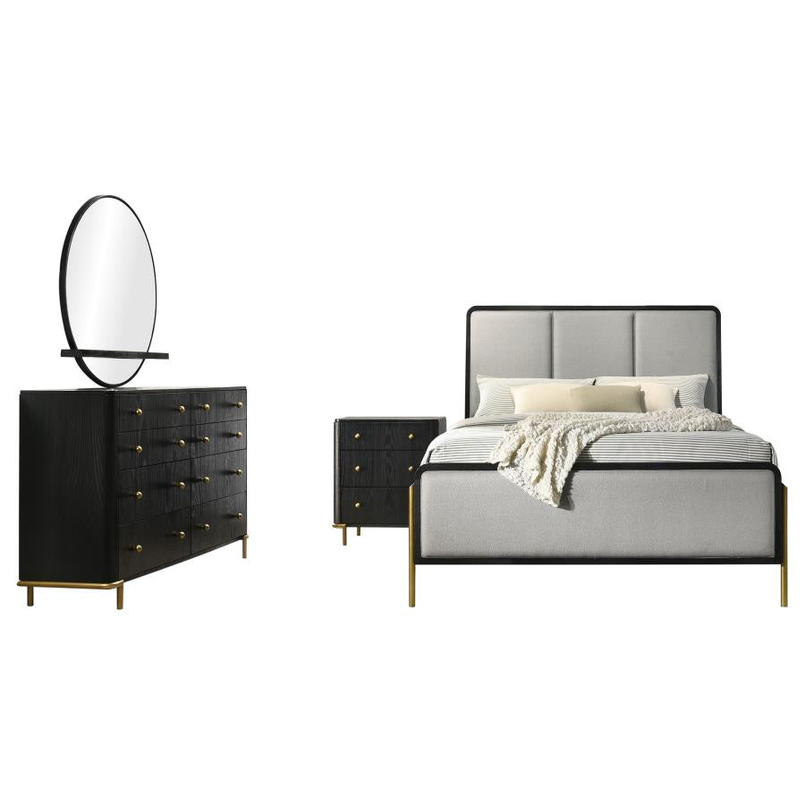 Arini 4-piece Queen Bedroom Set Black and Grey-2