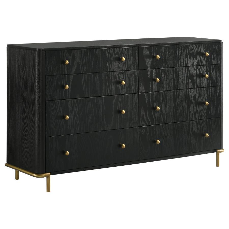 Arini 4-piece Queen Bedroom Set Black and Grey-7