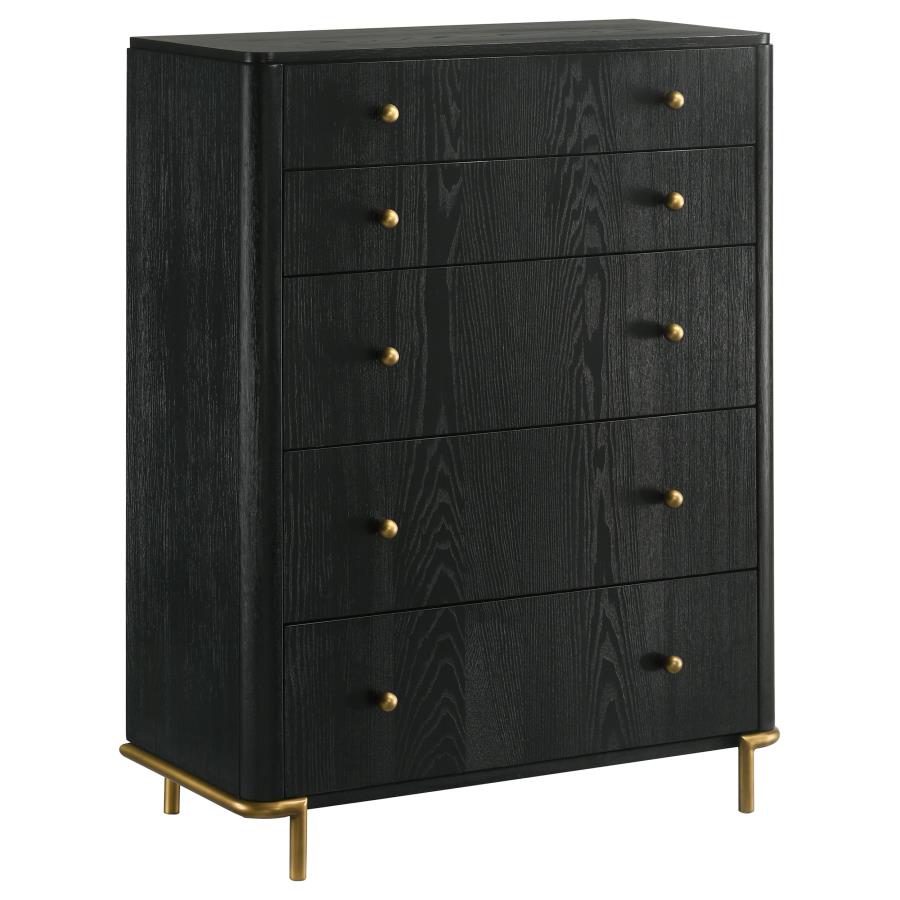 Arini 5-piece Queen Bedroom Set Black and Grey-11