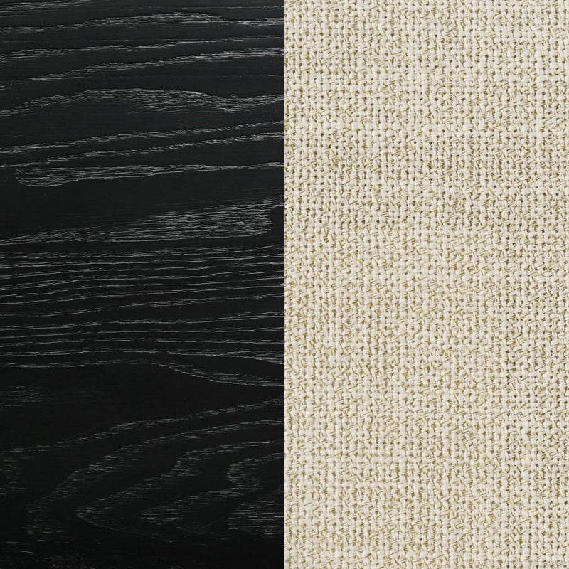 Arini 56-inch Queen Panel Bed Cream and Black-zoom-