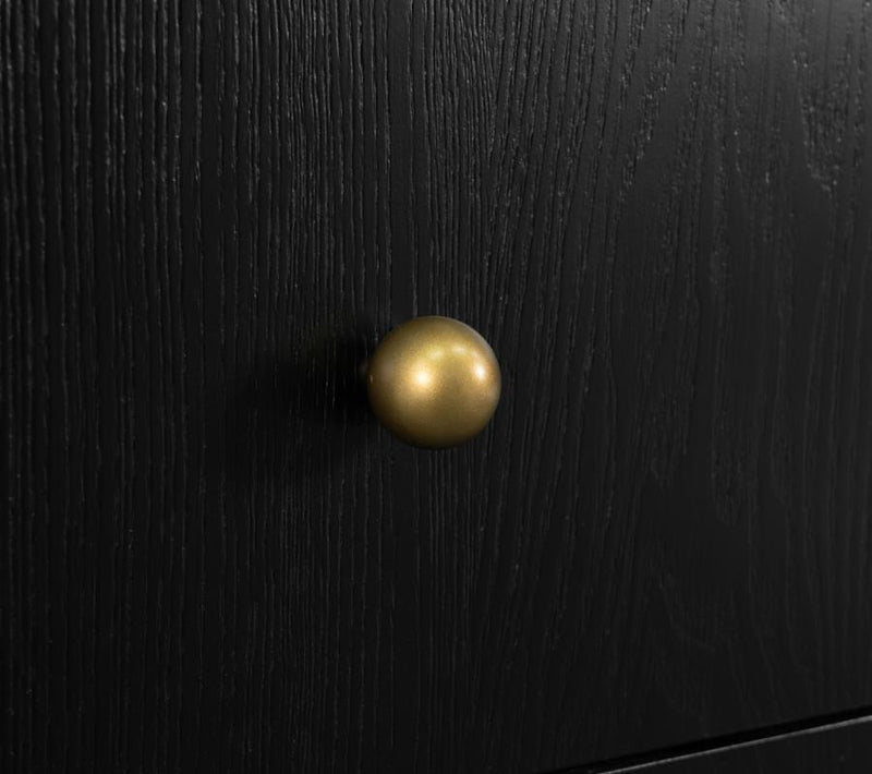Arini 3-drawer Nightstand Black-zoom-