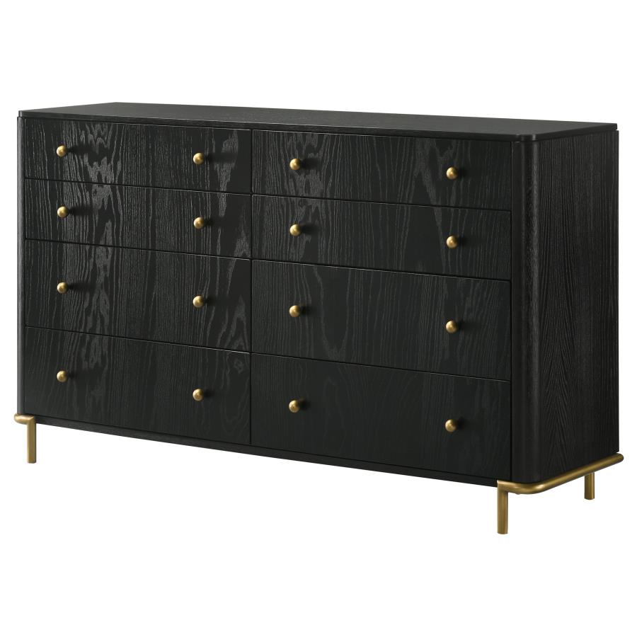 Arini 8-drawer Dresser Black-zoom-4