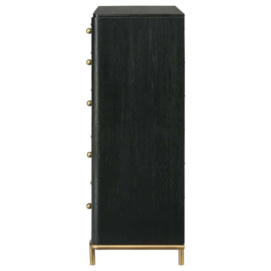 Arini 5-drawer Bedroom Chest Black-zoom-5