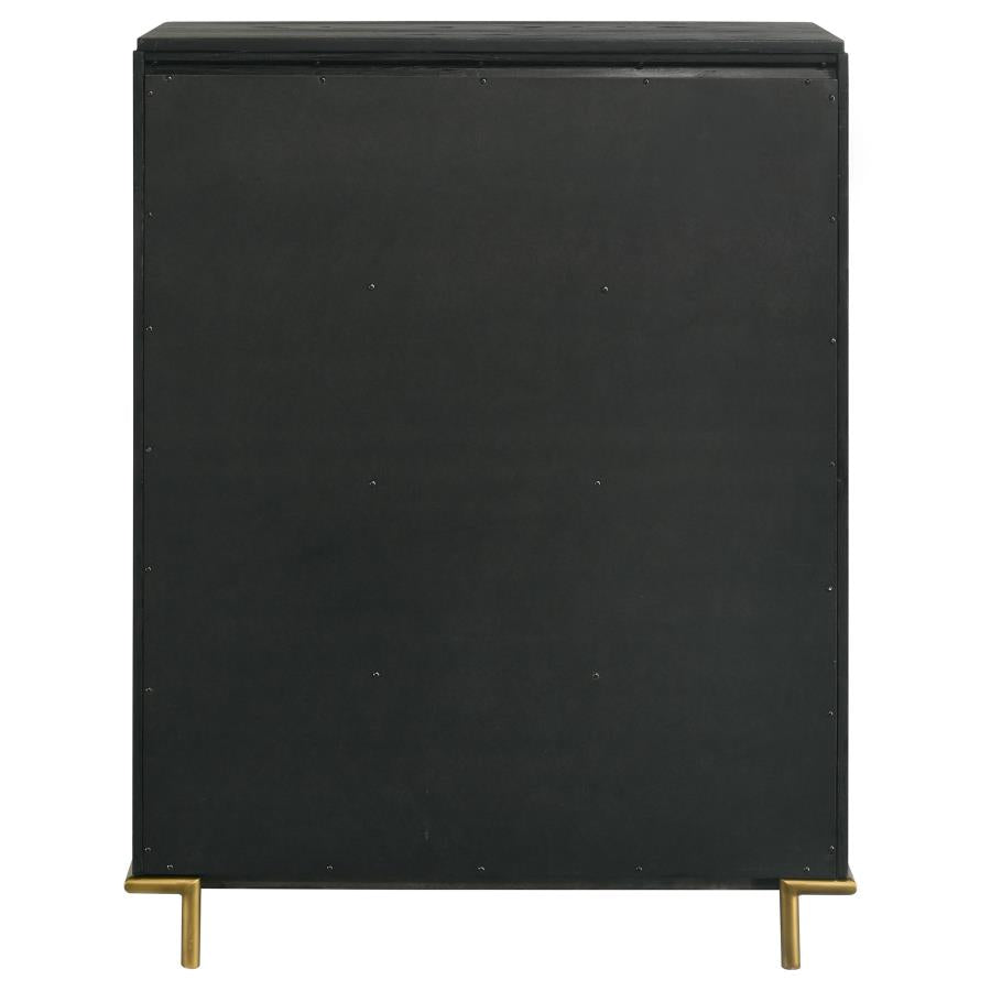 Arini 5-drawer Bedroom Chest Black-7