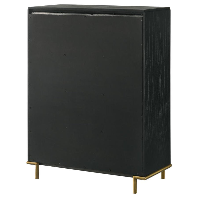 Arini 5-drawer Bedroom Chest Black-zoom-