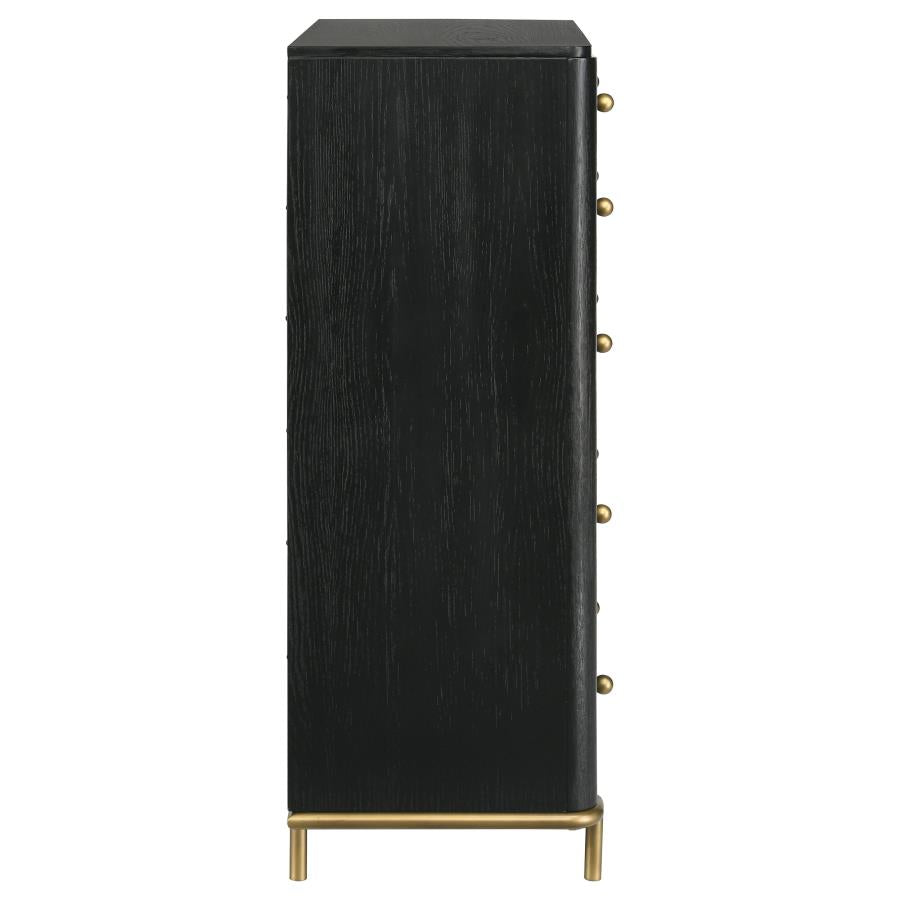 Arini 5-drawer Bedroom Chest Black-9