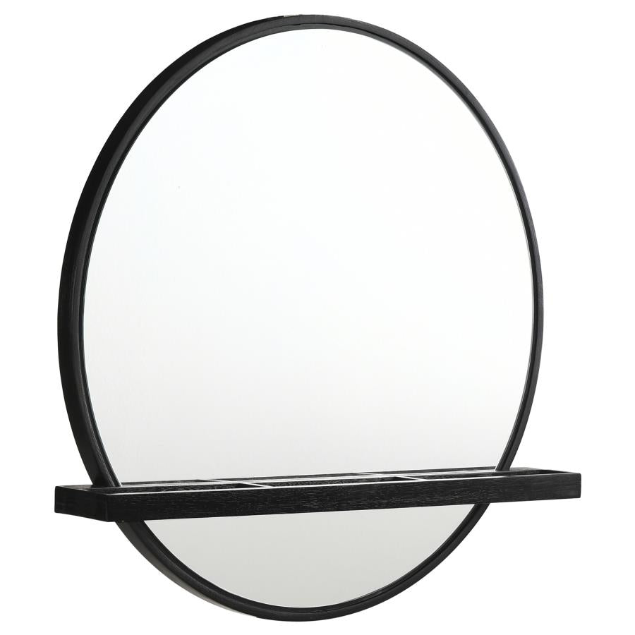 Arini 2-piece Makeup Vanity Table and Mirror Set Black-zoom-6