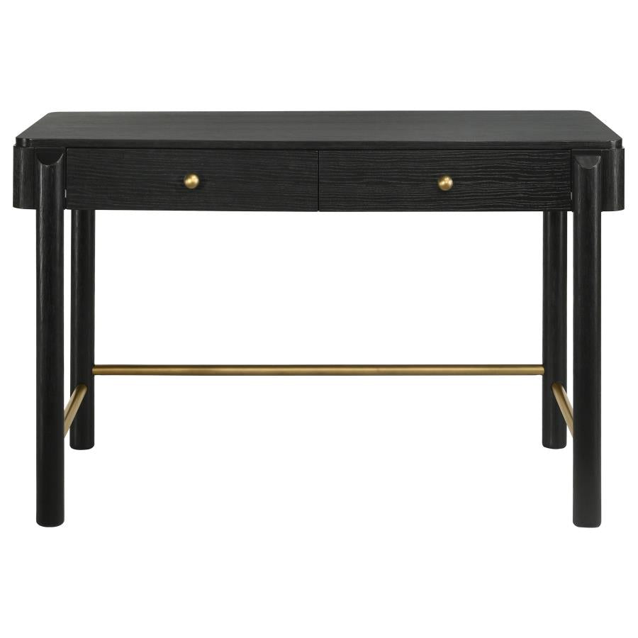 Arini 2-drawer Vanity Desk Makeup Table Black-4