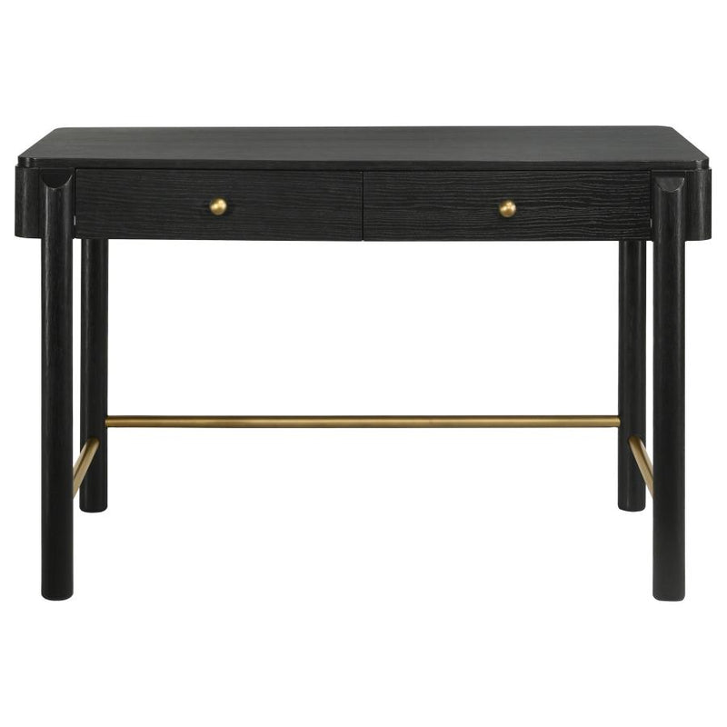 Arini 2-drawer Vanity Desk Makeup Table Black-zoom-