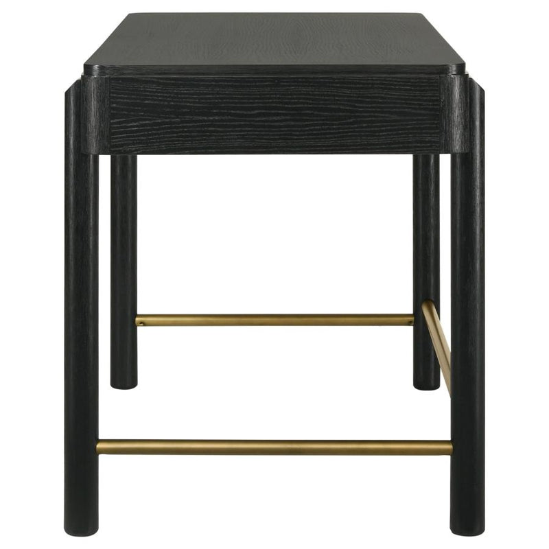 Arini 2-drawer Vanity Desk Makeup Table Black-zoom-