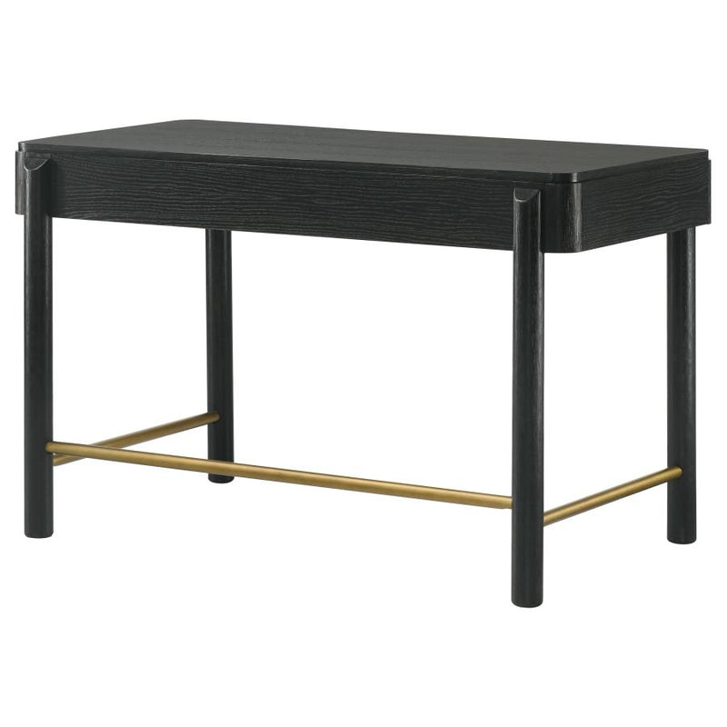 Arini 2-drawer Vanity Desk Makeup Table Black-zoom-