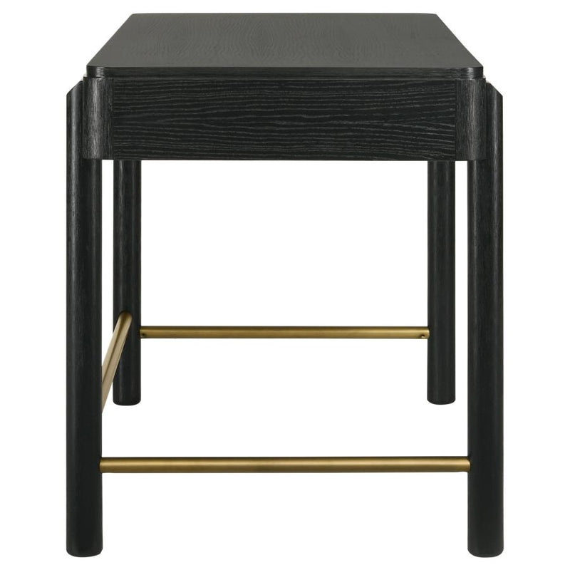 Arini 2-drawer Vanity Desk Makeup Table Black-zoom-