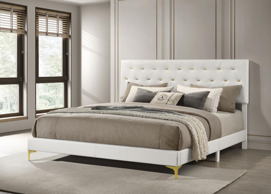 Kendall Upholstered Eastern King Panel Bed White-zoom-2