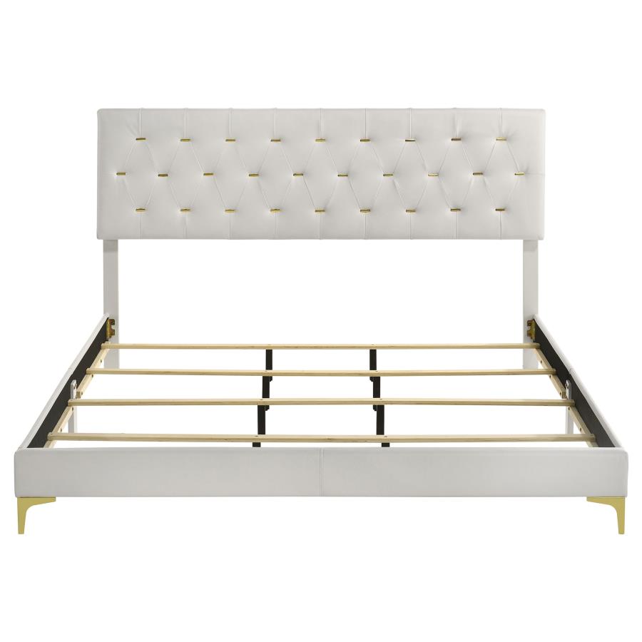 Kendall Upholstered Eastern King Panel Bed White-zoom-4