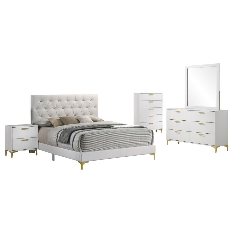 Kendall 5-piece Queen Bedroom Set White-2