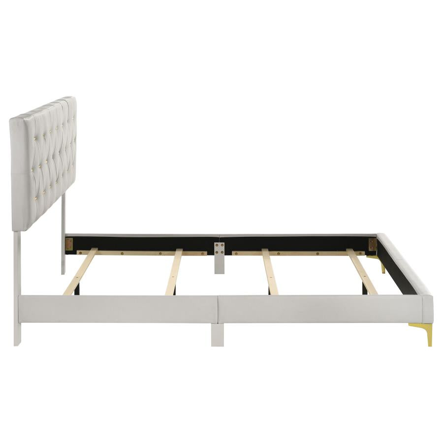 Kendall Upholstered Queen Panel Bed White-zoom-6