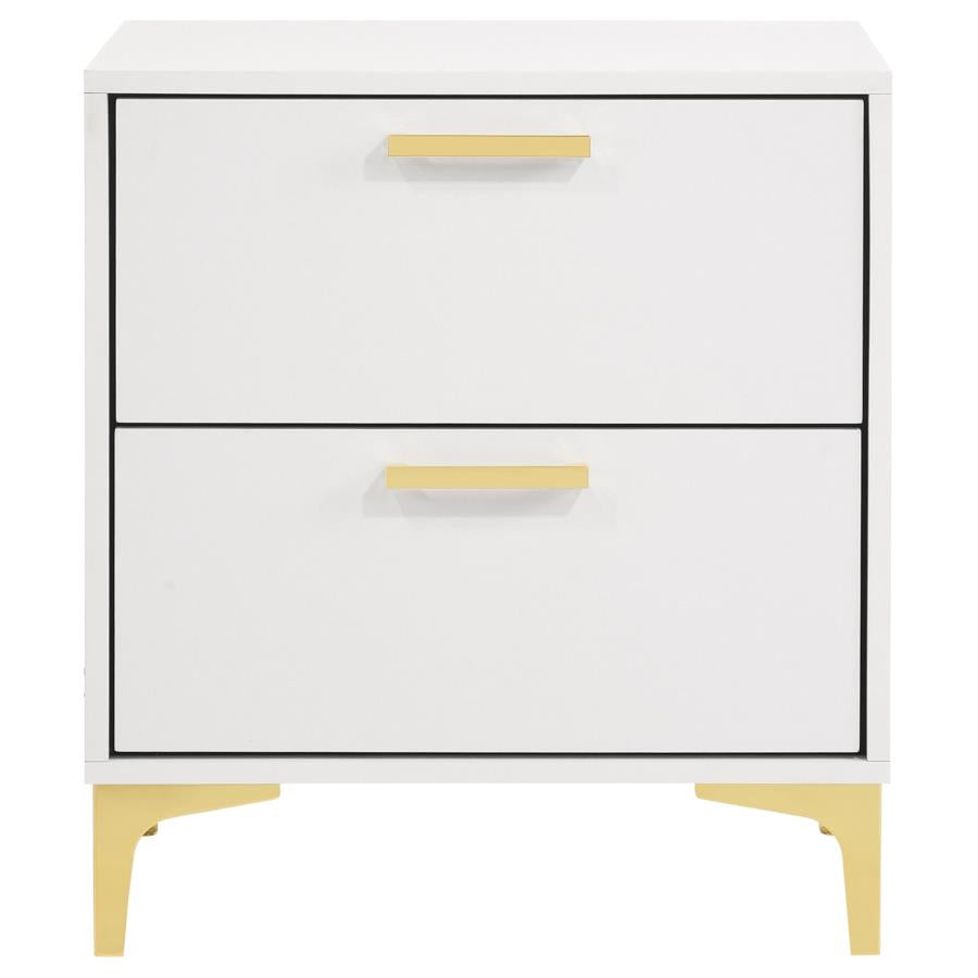 Kendall 2-drawer Nightstand White-3